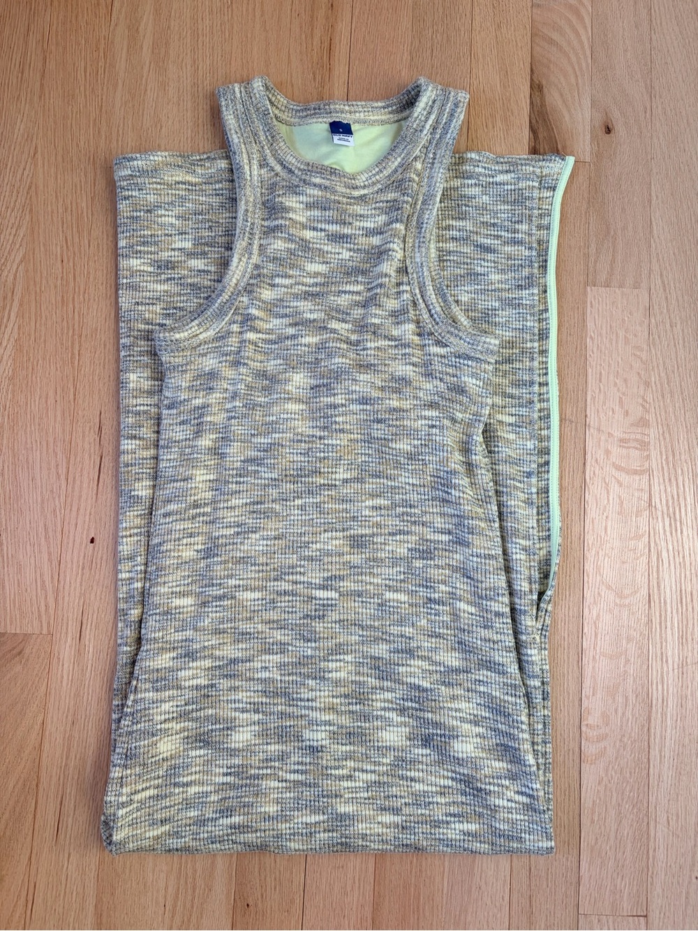 Old Navy Ribbed Maxi Dress Size Small Sleeveless Side Slit Dress - Picture 5 of 5